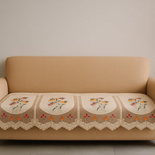 Floral Sofa Seat Runner Protector - (1 Pc  134x28 Inch)